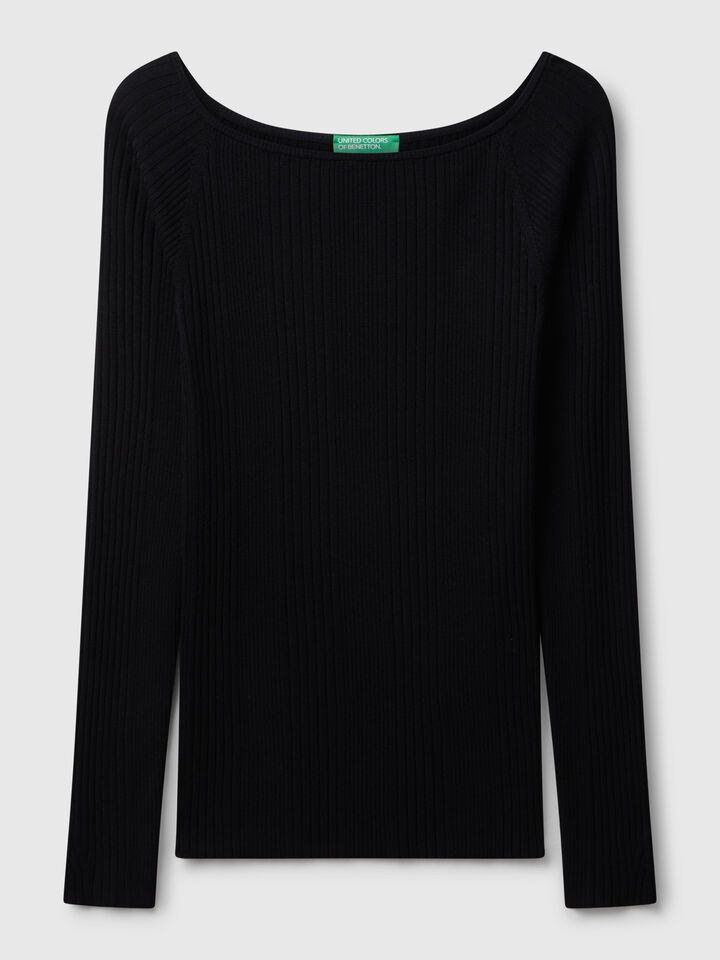 BOAT-NECK SWEAT.L/S Women image number 5